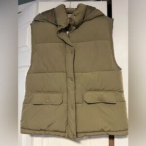 Free People Women's Olive Puffer Vest